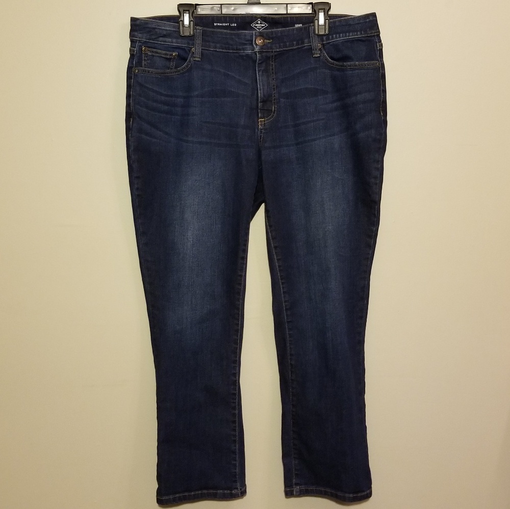 NWT St John Bay Straight leg 16WS Jeans